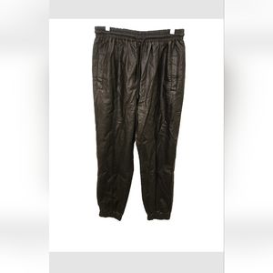 New with tags Fate faux leather joggers